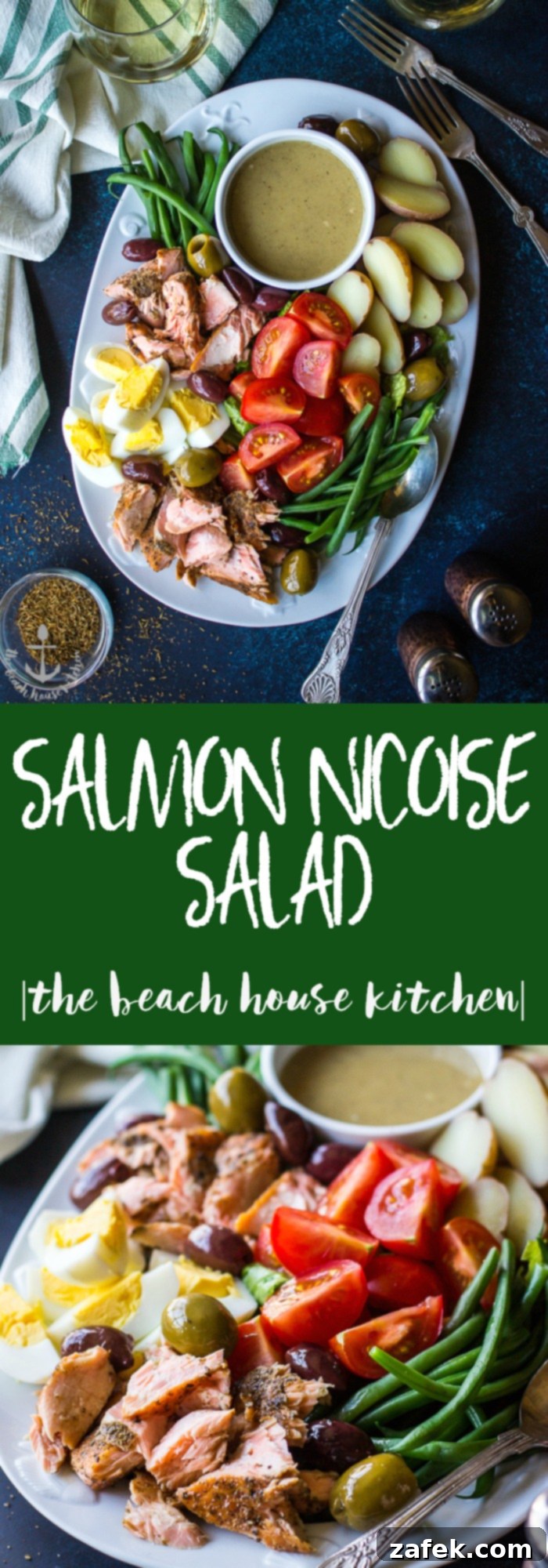 Salmon Nicoise Salad with Dijon Vinaigrette for social media sharing