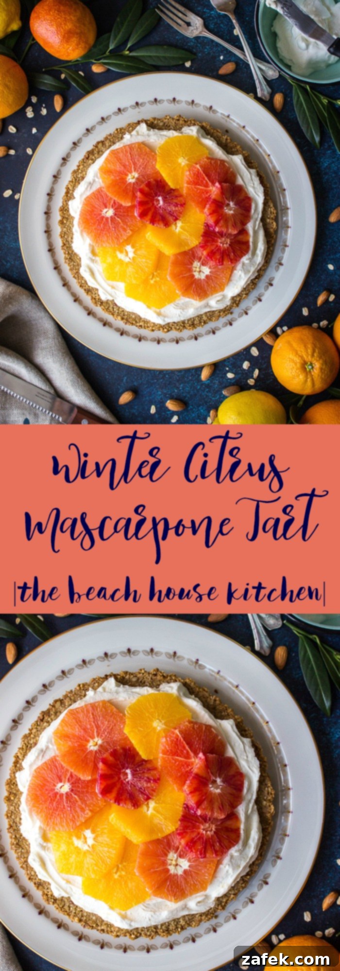 Winter Citrus Mascarpone Tart