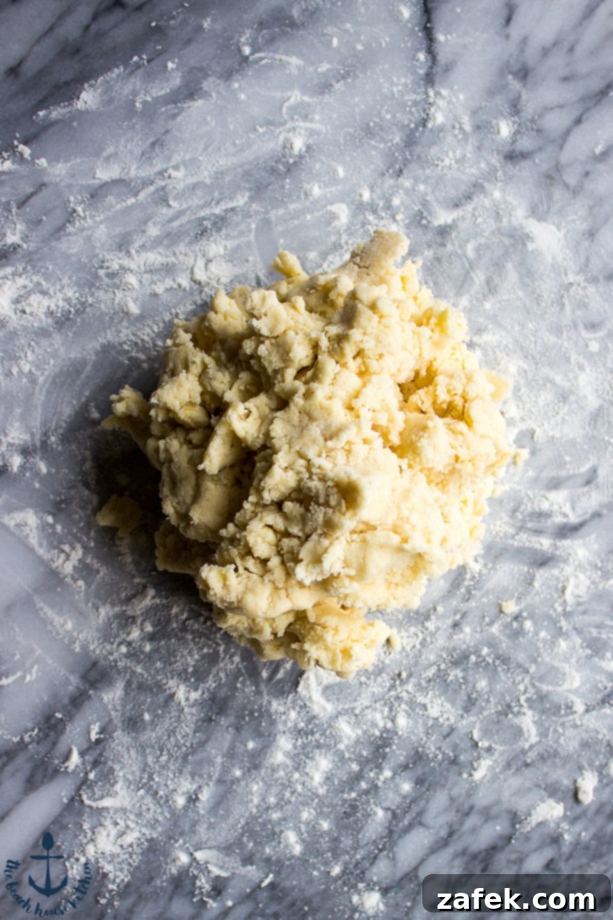 Ingredients for Raspberry Lemon Scones being mixed
