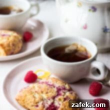 Raspberry Lemon Scones