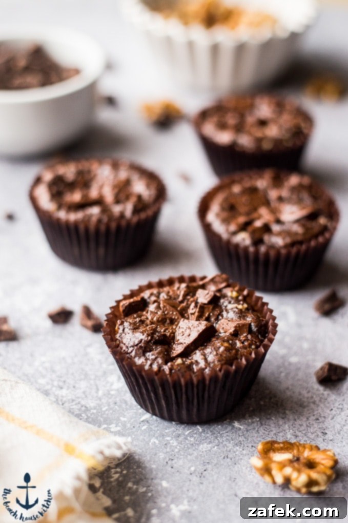 Double Chocolate Brownie Cupcakes An array of Double Chocolate Brownie Cupcakes beautifully arranged on a serving plate