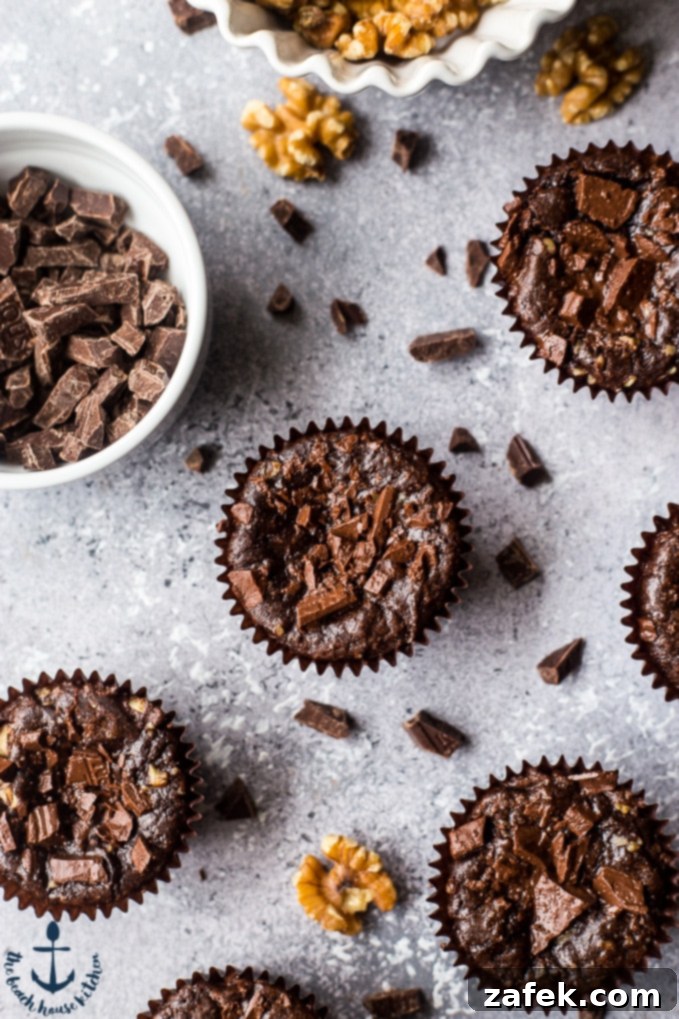 Double Chocolate Brownie Cupcakes Stacked Double Chocolate Brownie Cupcakes, inviting you to take a bite