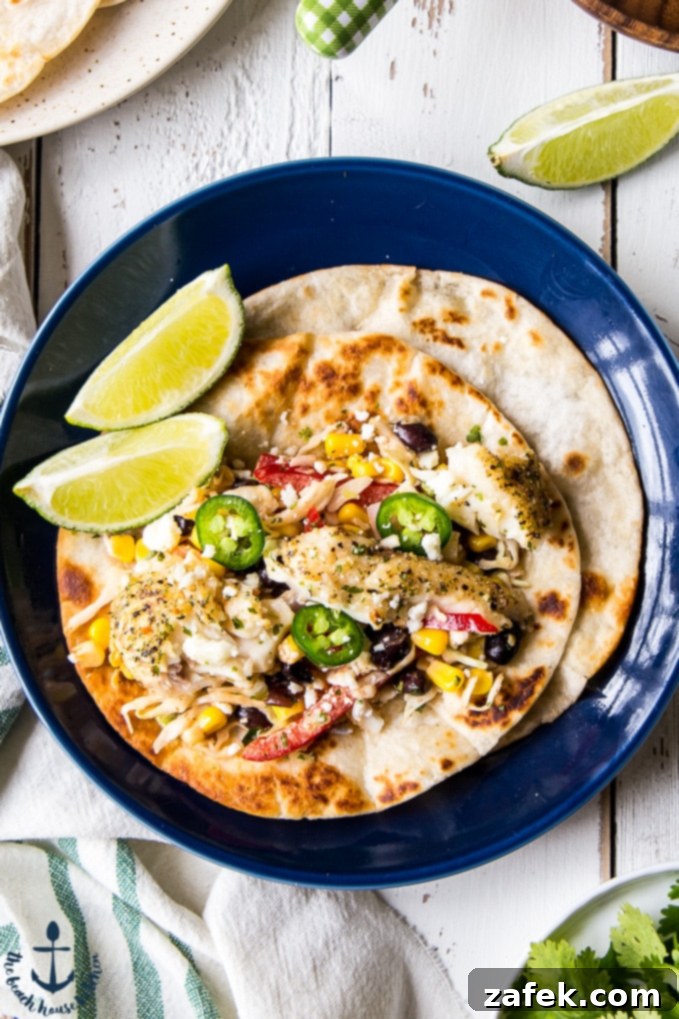 Blackened Fish Tacos with Southwest Slaw Blackened Fish Tacos with Southwest Slaw, showcasing the spiced fish