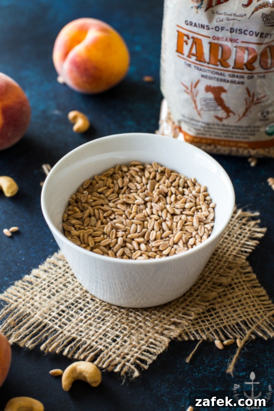 Farro Breakfast Bowl with Caramelized Peaches and Cinnamon Cashew Cream Farro Breakfast Bowl with Caramelized Peaches and Cinnamon Cashew Cream - Sixth image, close up of cashews