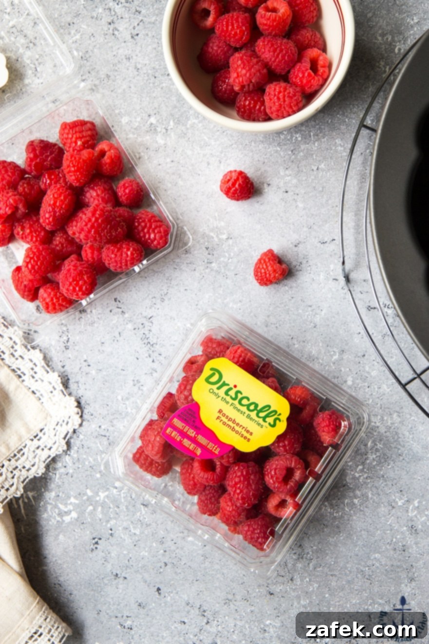 Irresistible Raspberry Chocolate Pull-Apart 2 Fresh Driscoll's raspberries for monkey bread