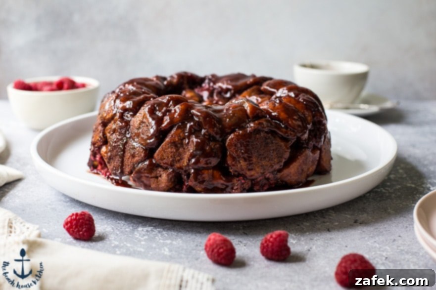 Irresistible Raspberry Chocolate Pull-Apart 3 Ingredients for Chocolate Raspberry Monkey Bread
