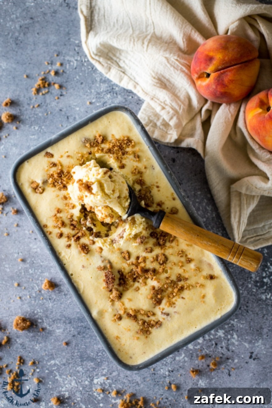 Crumble Peach Pie Ice Cream Crumble Peach Pie Ice Cream