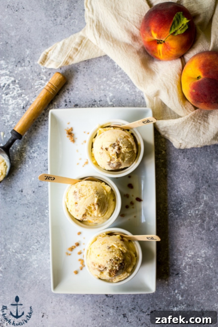 Crumble Peach Pie Ice Cream Crumble Peach Pie Ice Cream