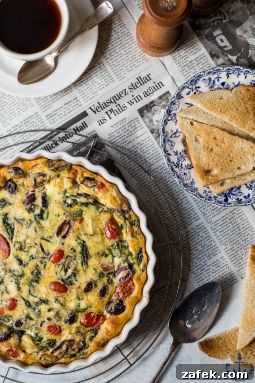 Greek Omelet Egg Bake