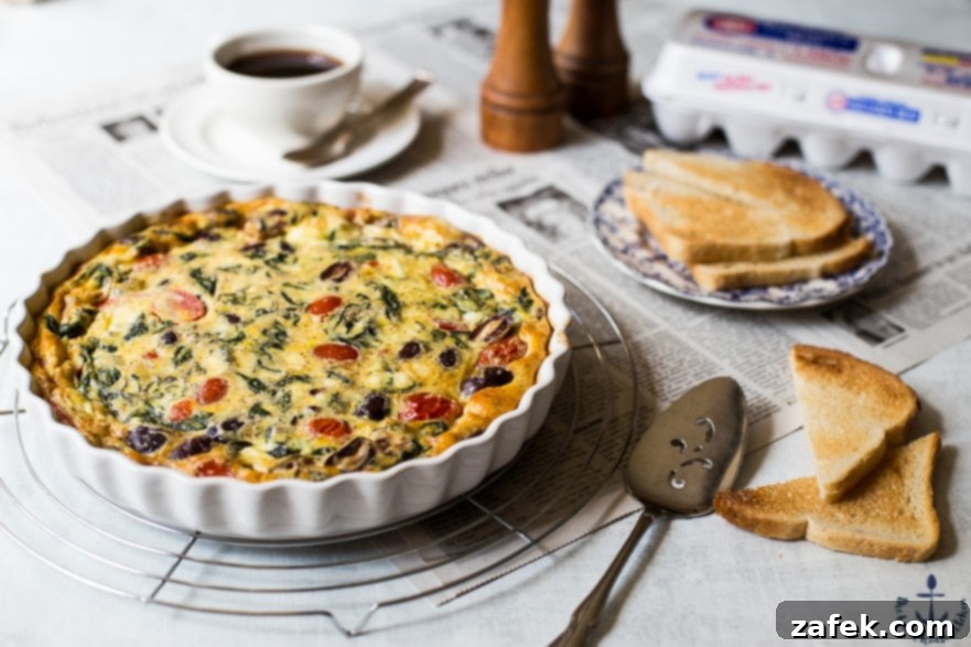 Greek Omelet Egg Bake