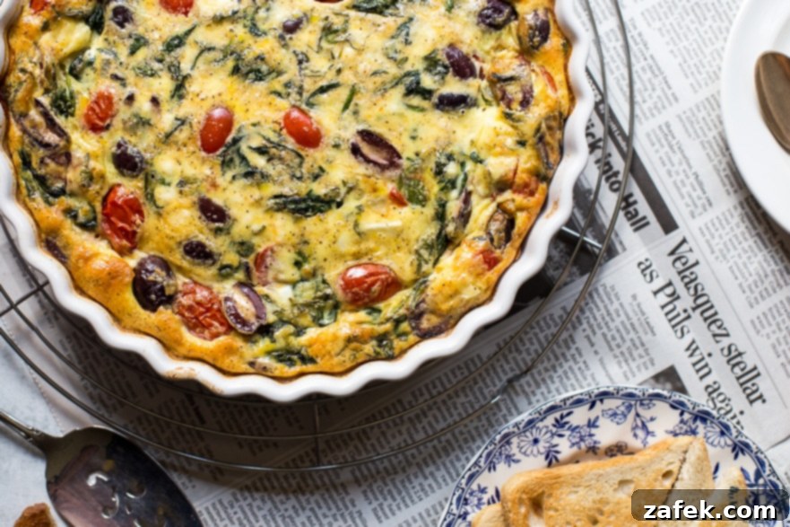Greek Omelet Egg Bake