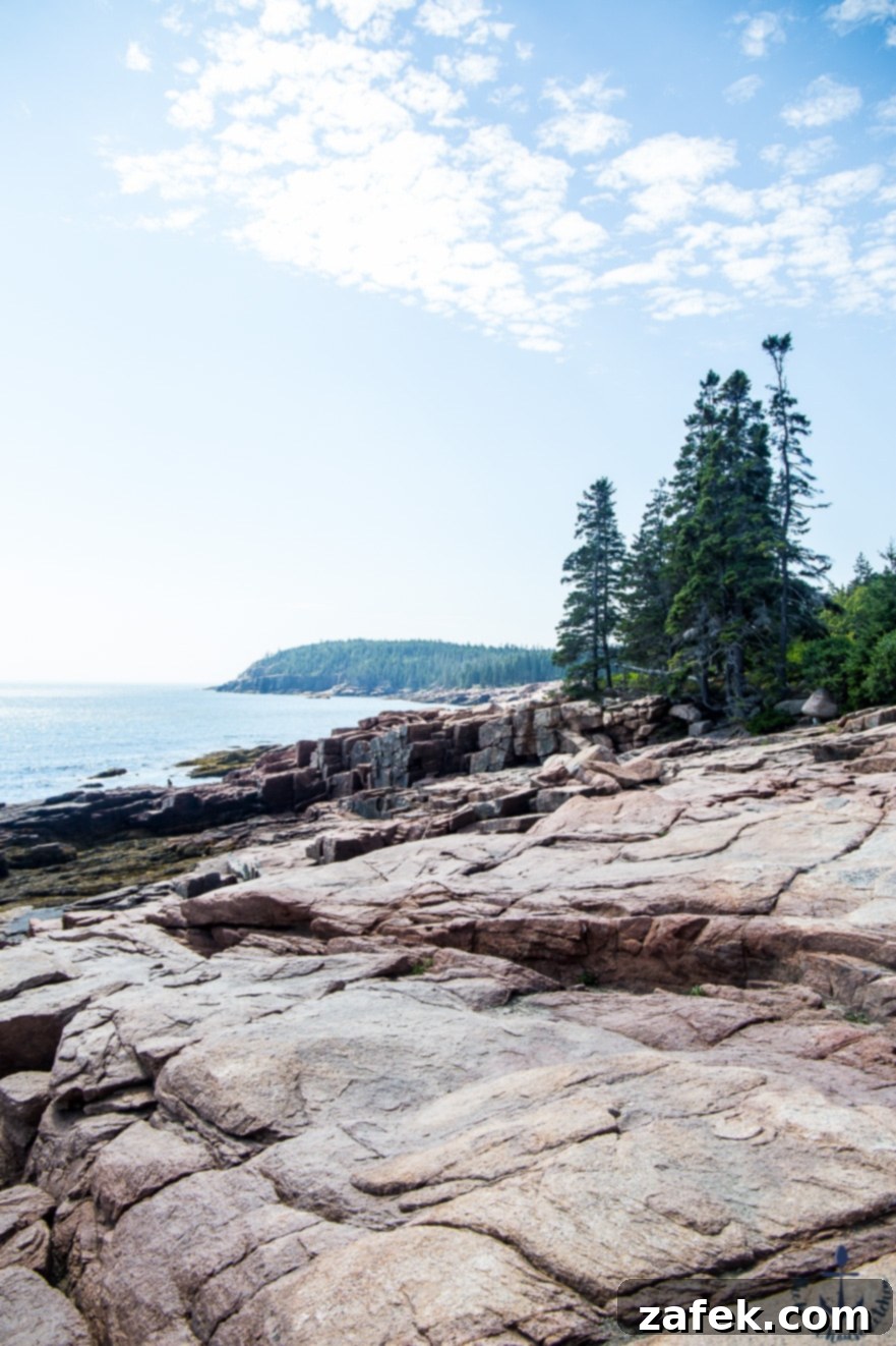 Stunning coastal landscape within Acadia National Park, Maine