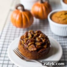 Mini Pumpkin Praline Upside Down Cakes