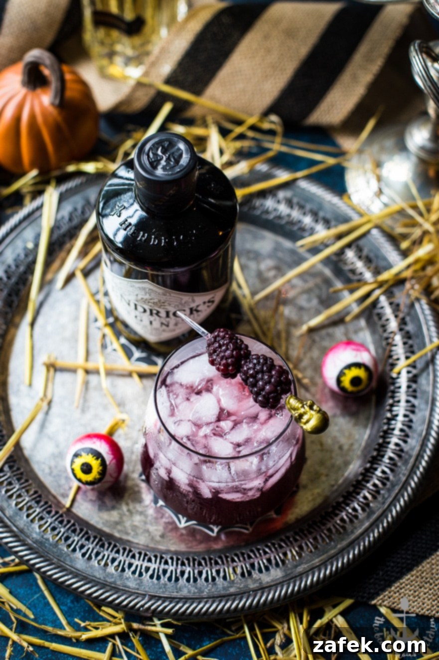 Black Widow Cocktail ingredients and preparation shot