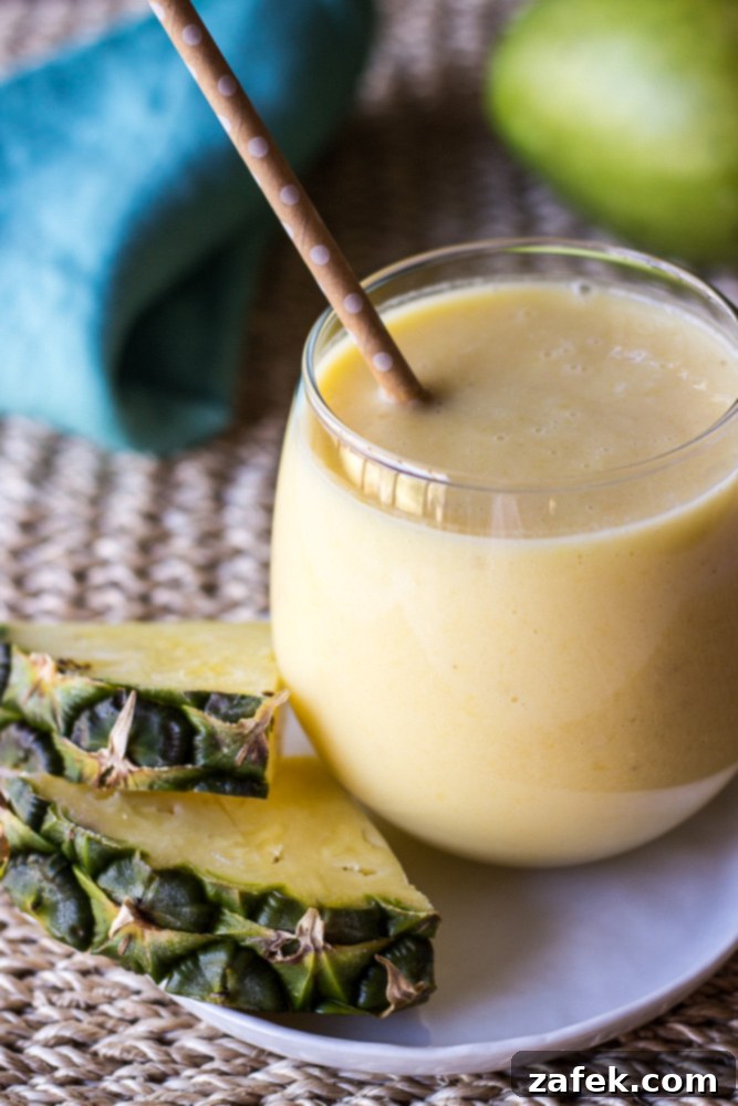 Tropical Sunburst Smoothie 2 Sunrise Pineapple Mango Smoothie