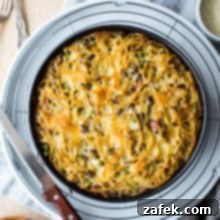 Hearty Pancetta, Mushroom & Pea Spaghetti Pie 8 Spaghetti Pie with Mushrooms, Peas and Pancetta