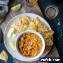 Melty Chorizo Queso 2 Cheesy Mexican Chorizo Dip recipe card image, showcasing the deliciousness.