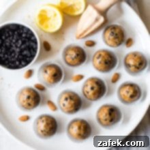 Delicious Blueberry Lemon Breakfast Bites presented on a plate