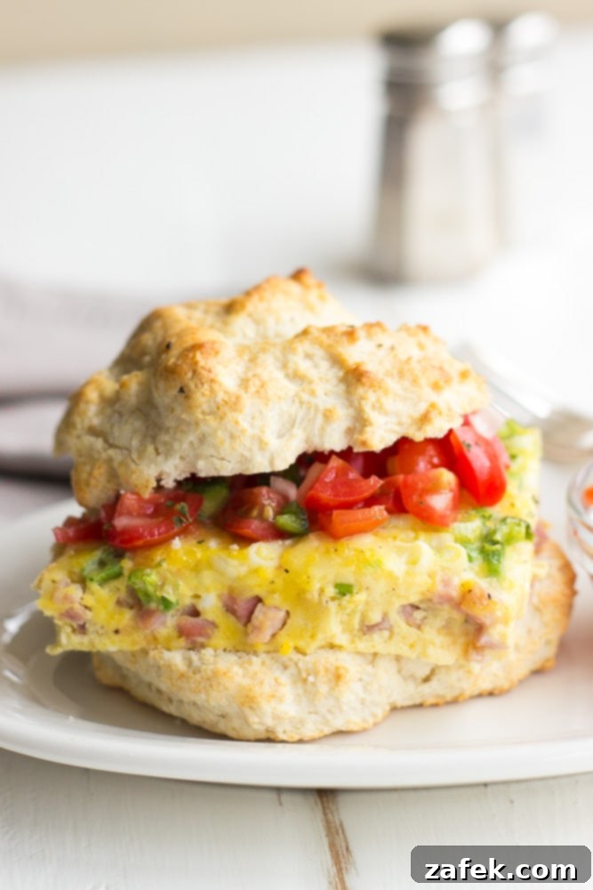 A portion of the baked egg casserole, ready to be sliced for sandwiches