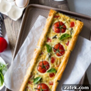 Tomato Basil Tart, a savory summer delight