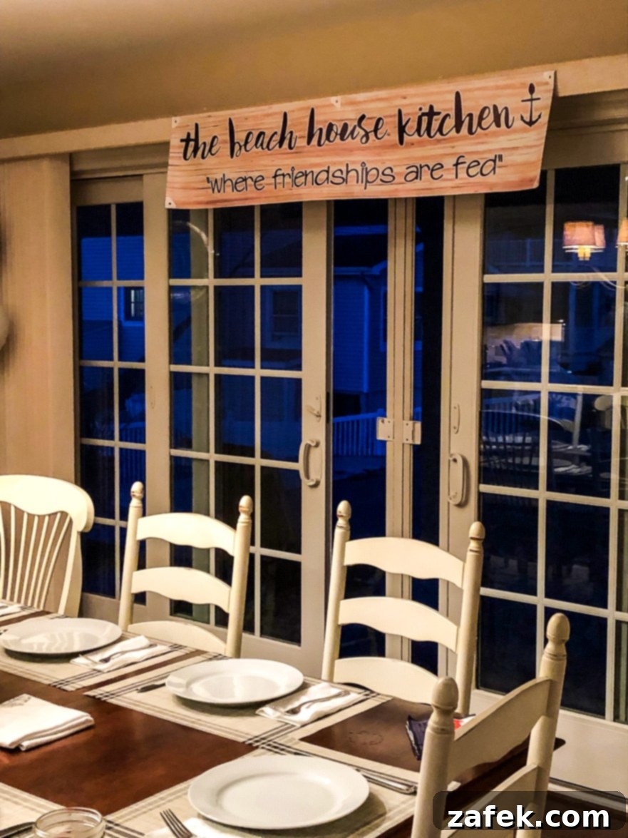 Armenian Honey Cake 7 A beautifully designed sign featuring The Beach House Kitchen logo and the new tagline 'where friendships are fed,' symbolizing community