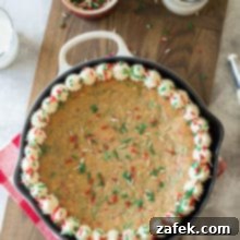 One-Pan Holiday Funfetti Cookie Bliss 8 A delicious Easy Holiday Funfetti Sugar Cookie Skillet