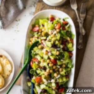 Zesty Green Goddess Greek Chickpea Salad 8 A beautifully presented bowl of Greek Chickpea Salad with Green Goddess Dressing