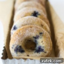 Baked Buttermilk Blueberry Donuts