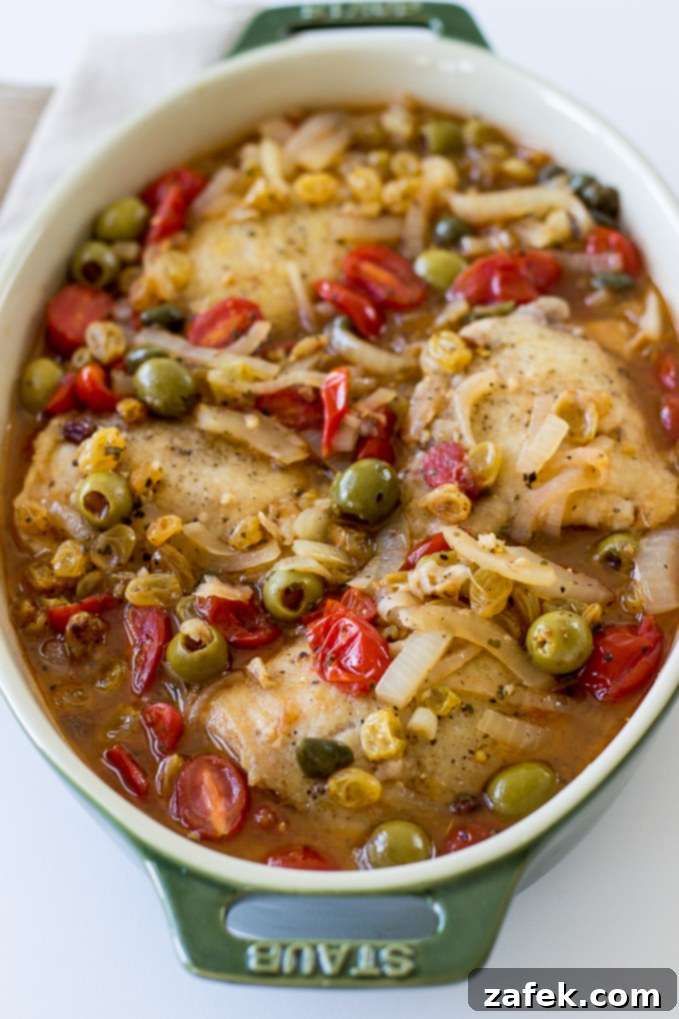 Zesty Mediterranean Chicken with Tomatoes, Olives and Capers 2 Mediterranean Chicken with vibrant tomatoes and olives
