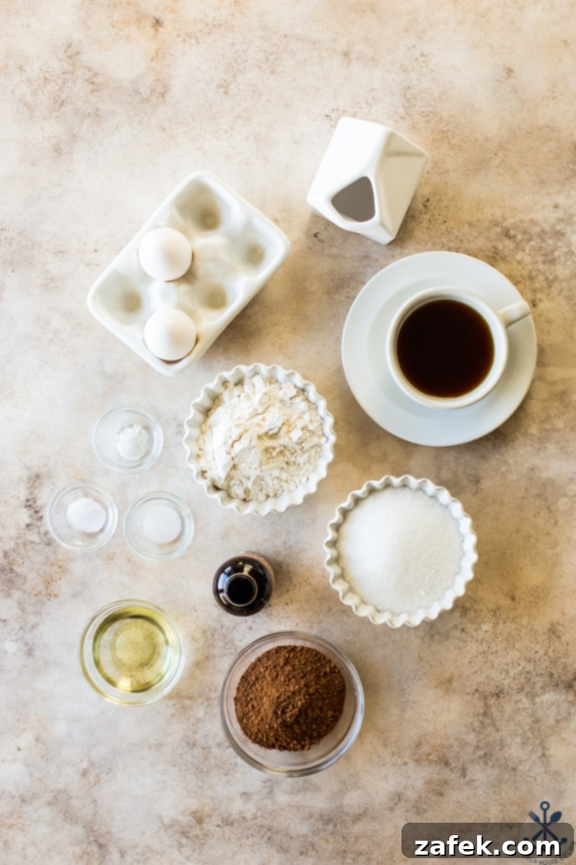 Decadent Double Chocolate Delights 4 A tray of freshly baked double chocolate cupcakes before frosting