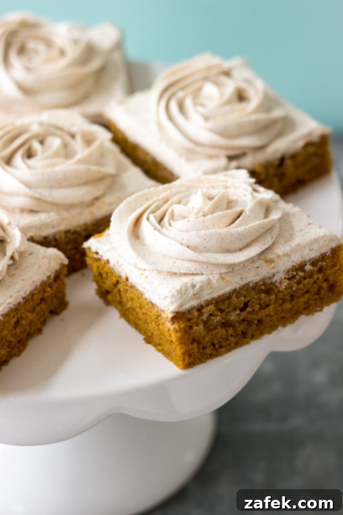 Final presentation of Pumpkin Squares, elegantly arranged on a serving platter, ready to be enjoyed