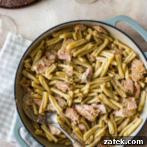Creamy Lemon Garlic Pasta with Salmon, a close-up of the dish in a bowl ready to eat