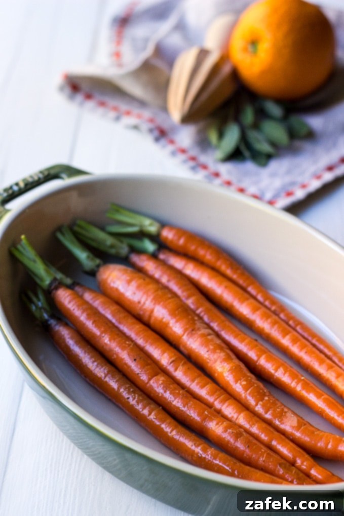 Brown Butter Roasted Carrots with Orange and Sage 4 Orange Brown Butter Roasted Carrots with Sage