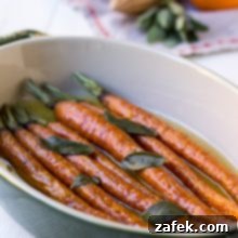 Brown Butter Roasted Carrots with Orange and Sage 6 Orange Brown Butter Roasted Carrots with Sage