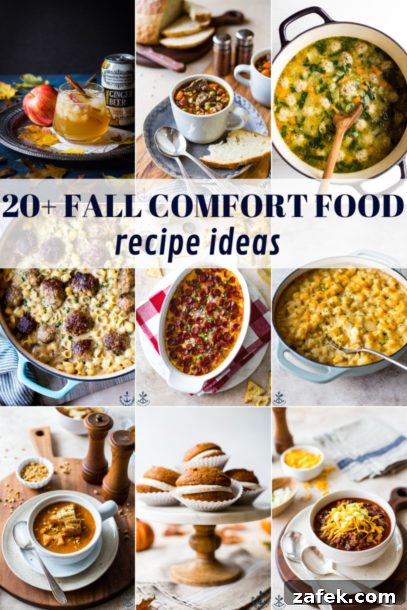 Cozy Fall Flavors: Over 20 Comforting Recipes 2 Autumn harvest spread with various comfort foods like soup, bread, and roasted vegetables