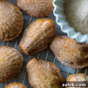 Cinnamon Orange Madeleines on a plate