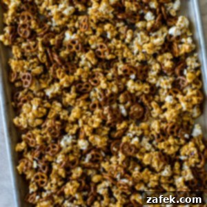 Gourmet Gingerbread Caramel Pretzel Popcorn 7 Gingerbread Caramel Pretzel Popcorn