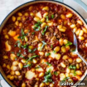 Italian Sausage and Gnocchi Amatriciana