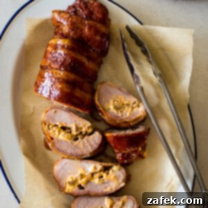 Exquisite Bacon-Wrapped Stuffed Pork Tenderloin 9 Bacon Wrapped Stuffed Pork Tenderloin