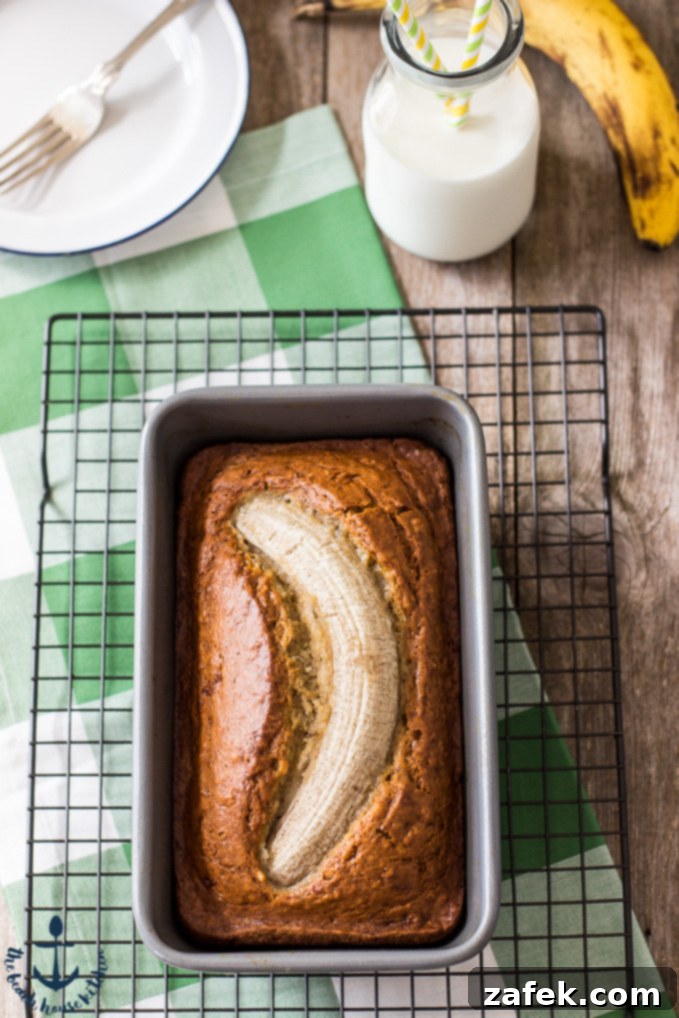 Deliciously Moist Brown Butter Banana Bread slice