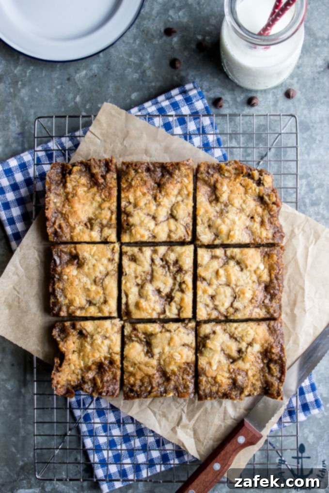 Espresso Carmelitas - Rich, gooey coffee caramel bars with an oat crust
