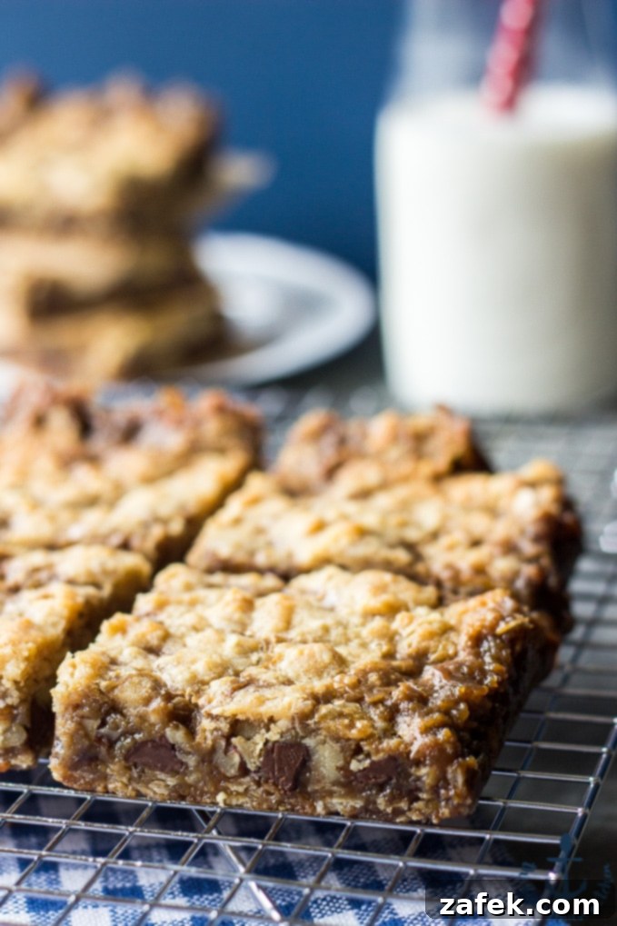 Espresso Carmelitas cooling on a wire rack, showing delicious layers
