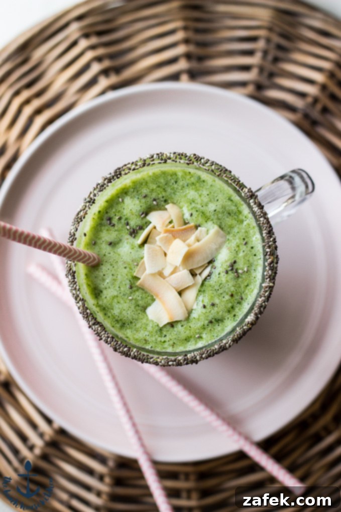 Paradise Green Fusion 2 Tropical Green Twist Smoothie - Healthy and Delicious