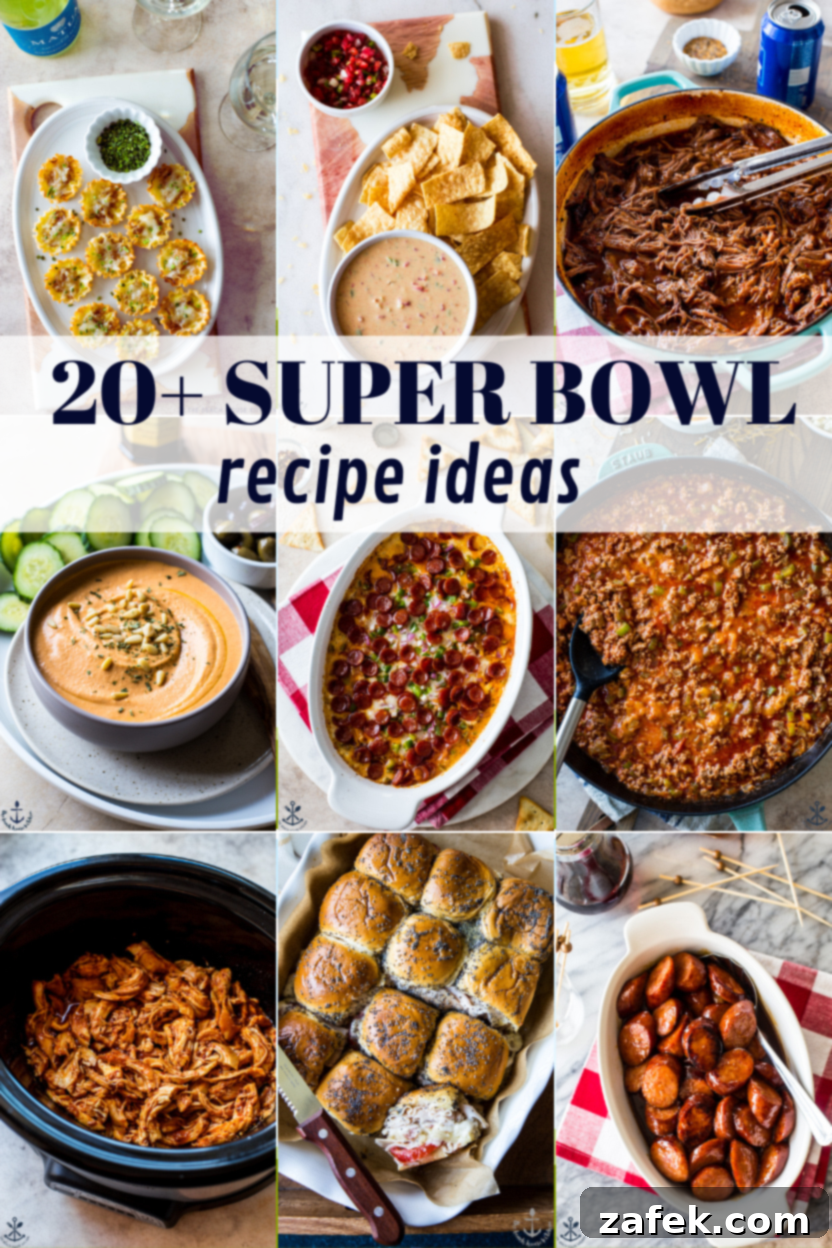 Super Bowl Party Food Spread