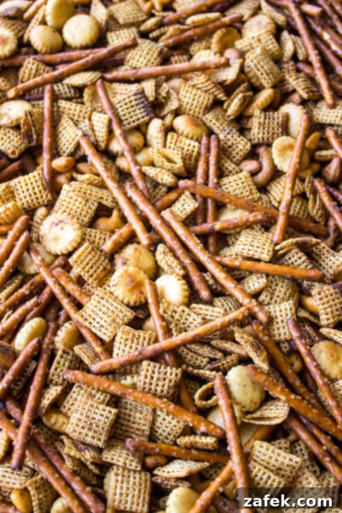 Crab Boil Crunch Mix 3 Crabby Snack Mix - Bowl on a table