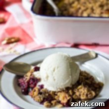 Gluten Free Blueberry Nectarine Crisp