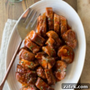 Slow Cooker Pork Tenderloin finished dish