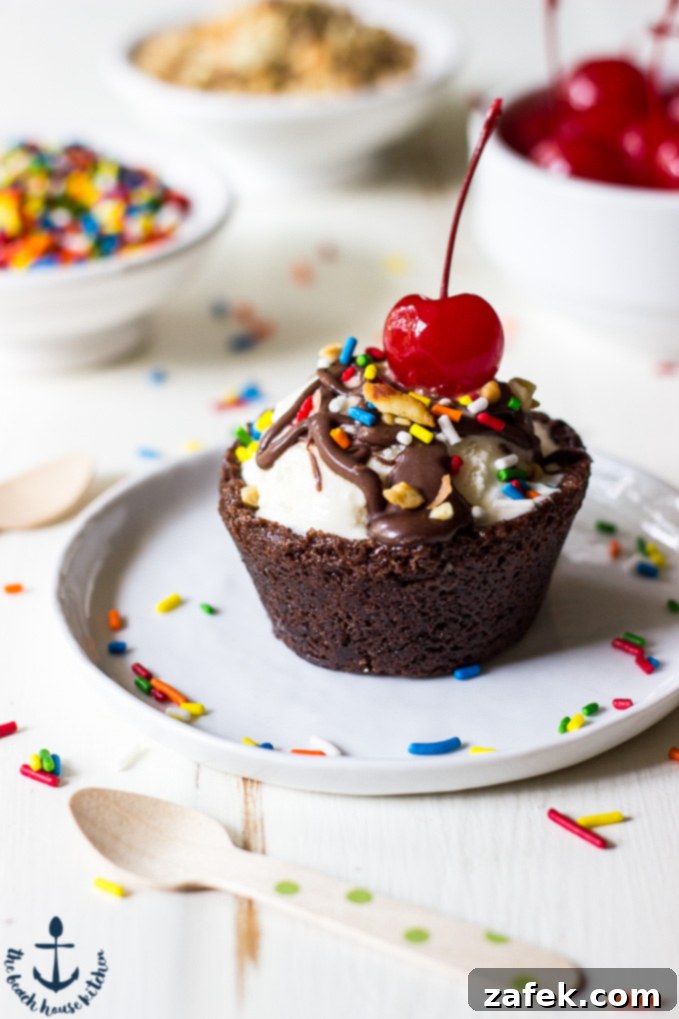 Casey's Fudgy Brownie Sundae Cups 2 Brownie Sundae Cups, a delightful and easy dessert