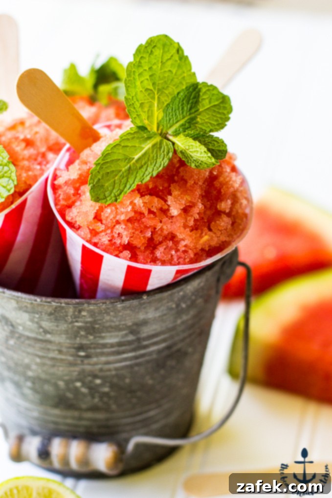 Frozen Watermelon Bliss 2 Deliciously Refreshing Watermelon Granita