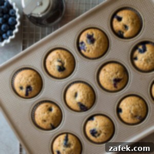 Sweet Maple Blueberry Pancake Muffins 11 A freshly baked Maple Blueberry Pancake Muffin